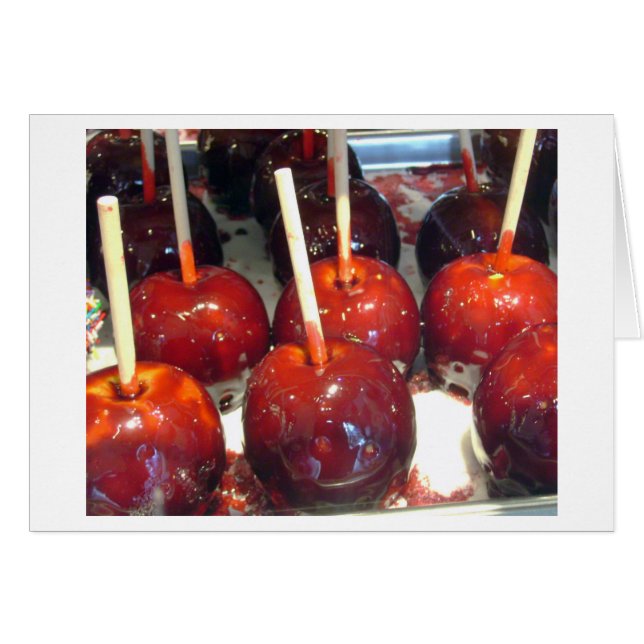 Carte des pommes de bonbons (Devant Horizontal)
