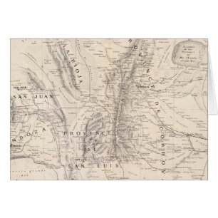 Carte des provinces de Cordova et San Luis