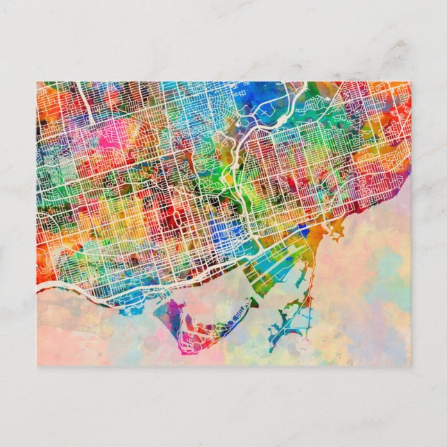 Carte des rues de Toronto (Devant)