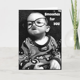 CARTE *DES SMOOCHES POUR VOUS ET DES SOUHAITS POUR VOTRE