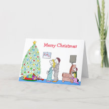 Carte des surprises de Noël des Gens Lizzy