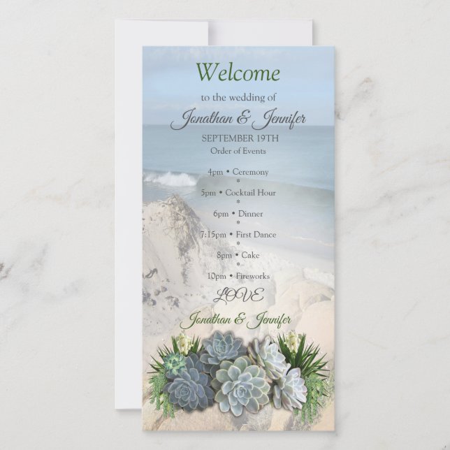 Carte Des teintes succulentes de blues pâles (Devant)