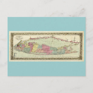 Carte des voyageurs de Long Island, 1855-1857