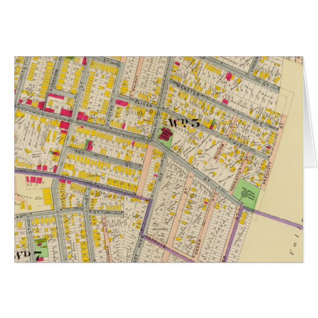 Carte des Yonkers New York (Devant horizontal)