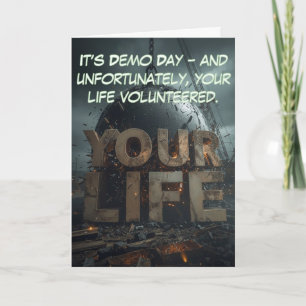 Carte Désastre de Demo Day : humour pour reconstruire la