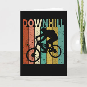 Carte Descente VTT Retro Sunset Funny Cadeau