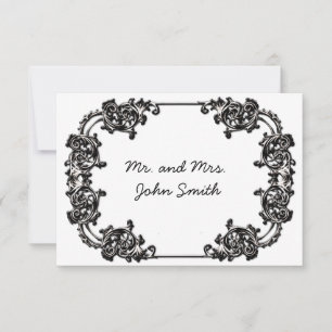 CARTE D'ESCORT MARIAGE vintage CLASSE