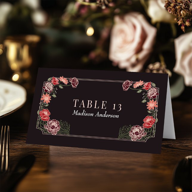 Carte d'escorte de mariage rose Gold Enchanted Gar (Créateur téléchargé)