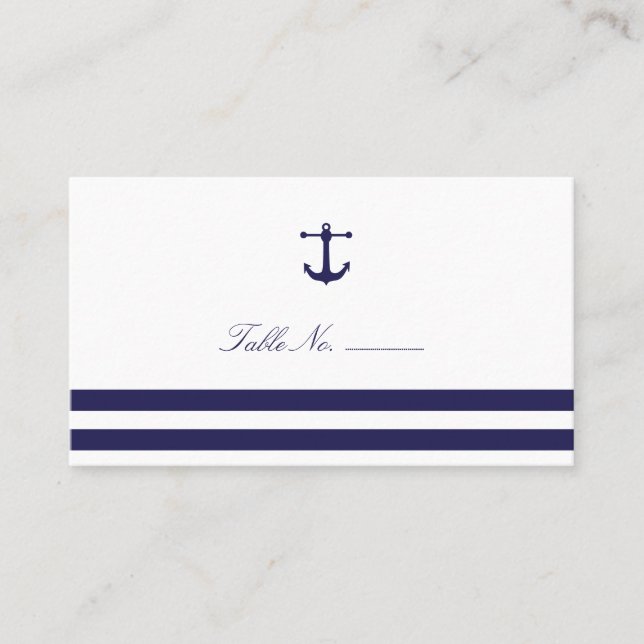 Carte d'escorte de table de la marine nautique (Devant)