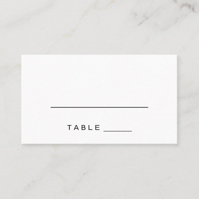 Carte d'escorte Mariage de romance simple (Devant)