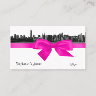 Carte d'escorte rose chaud BW haute gamme NYC