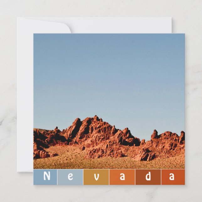 Carte Désert du Nevada (Devant)