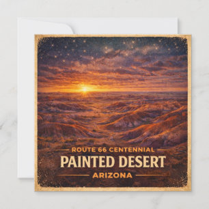 Carte Désert peint Arizona Horizon Centenaire