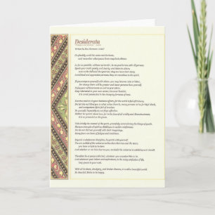 Carte DESIDERATA