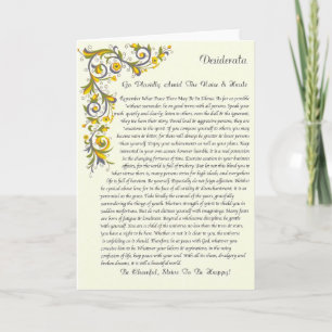 Carte DESIDERATA