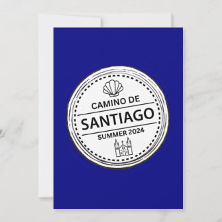 Carte Design Camino de Santiago "Passeport Stamp"