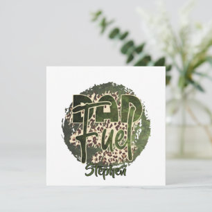 Carte Design de camouflage de carburant papa - Inspiré p