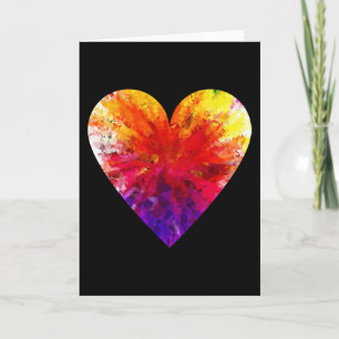 Carte Design de coeur d'art Abstrait