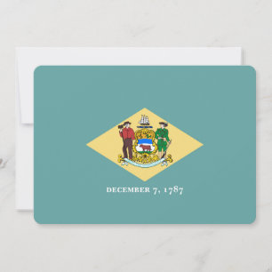Carte Design de drapeau d'état du Delaware
