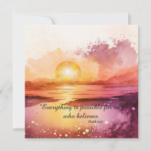 Carte Design de la gamme Watercolor Beach 3