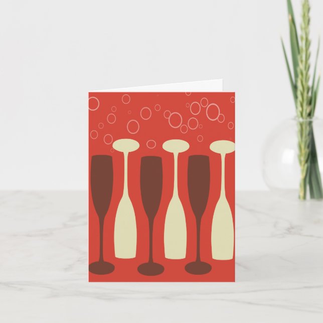 Carte Design de verre de vin (Devant)