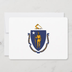 Carte Design du drapeau d'État du Massachusetts