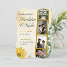 Design élégant d'invitation de mariage