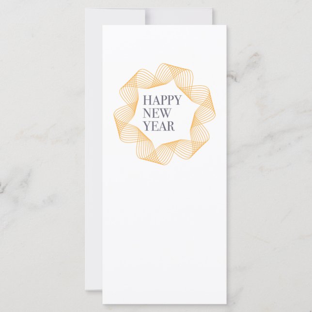 Carte Design élégant et simple de "Bonne année" (Devant)