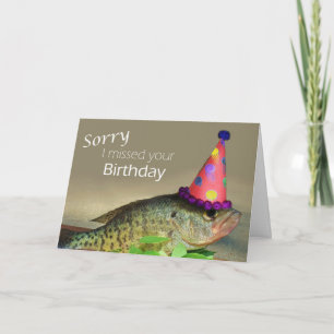 Carte Désolé d'avoir manqué ton anniversaire