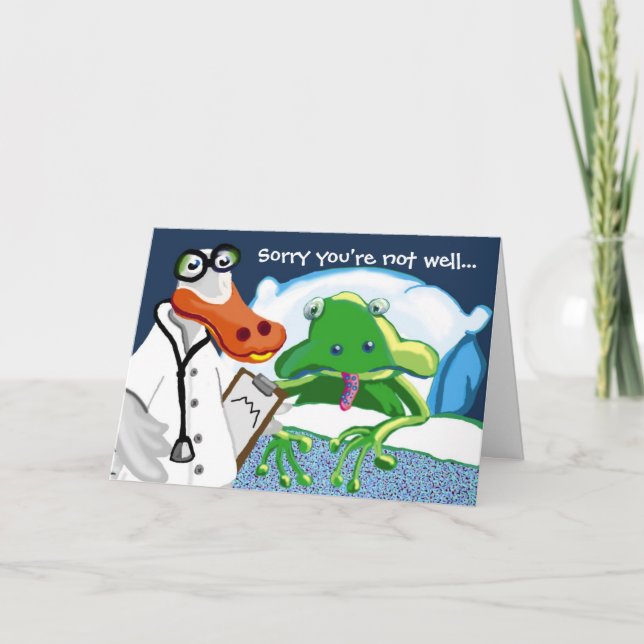 Carte Désolé de ne pas être bien... (Devant)