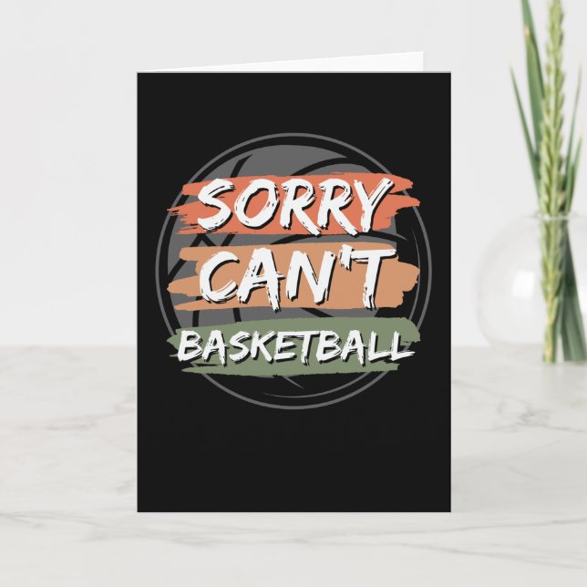 Carte Désolé, impossible de basketball | Basket-ball Lov (Devant)