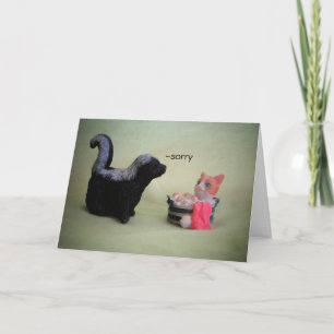 Carte Désolé, je peux être un mème de chat puant