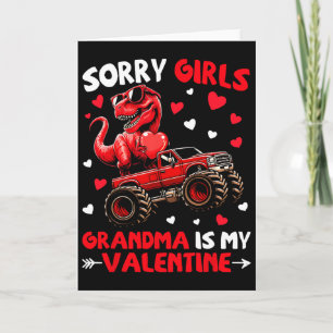 Carte Désolé les filles grand-mère est ma Saint-Valentin