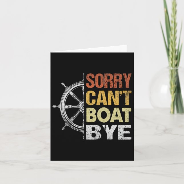 Carte Désolé, pas de bateau, au revoir  (Devant)