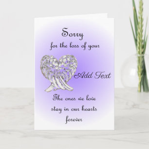 Carte Désolé Pour La Perte De