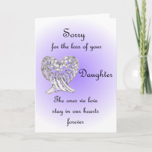 Carte Désolé Pour La Perte De Votre Fille