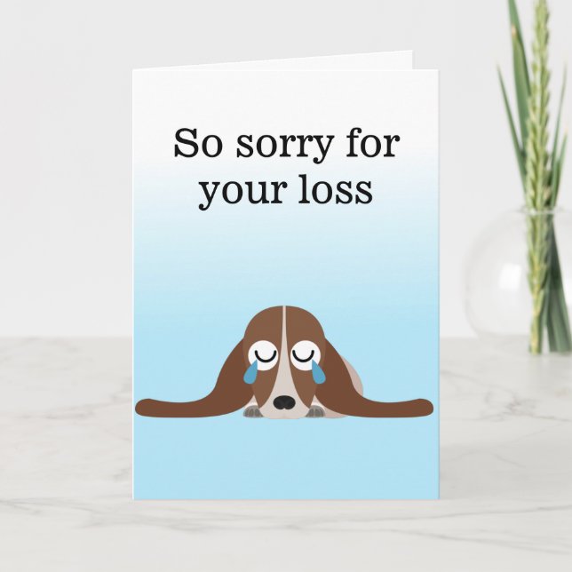 Carte Désolé pour votre chien perdu (Devant)