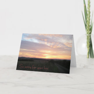 Carte Désolé pour votre perte (perte d'un animal de comp