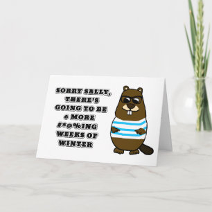 Carte Désolé Sally, 6 autres #*@%ing semaines d'hiver