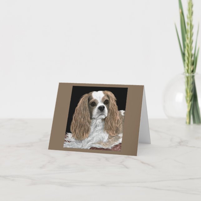 Carte d'espagnol Cavalier King Charles - Bella (Devant)