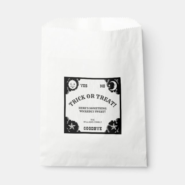Carte d'Esprit Halloween Favoriser Sacs (Devant)