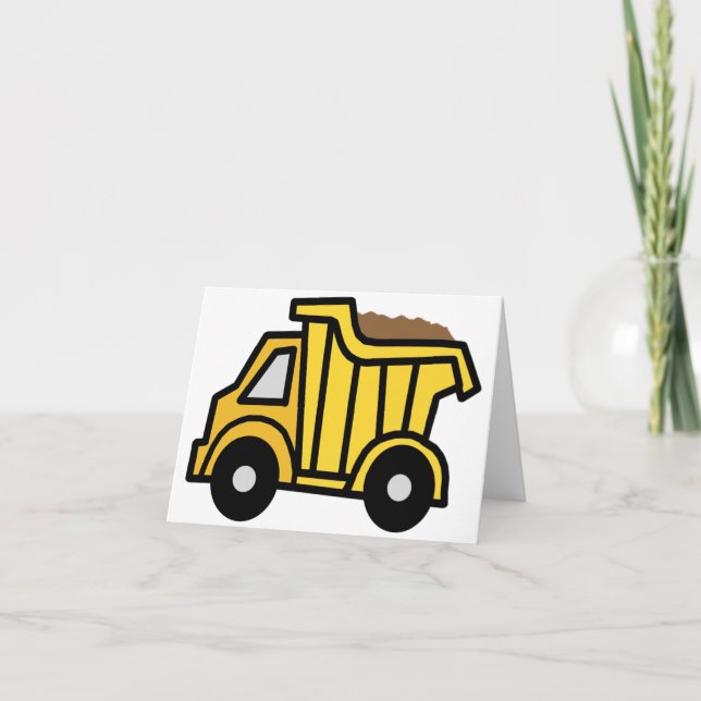 Carte Dessin à clip avec un camion à pompe de constructi (Devant)