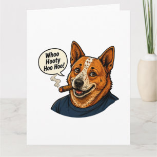 Carte Dessin animé de chien drôle