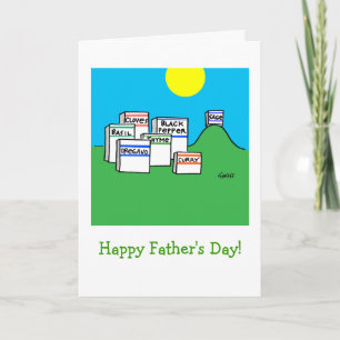 Carte Dessin animé de Cooking Theme Humorous Fathers