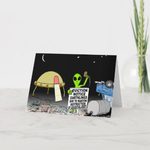 Carte Dessin d'Alien - Dessin d'expulsion