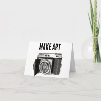 Carte Dessin d'art d'un photographe de caméra de 35 mm r