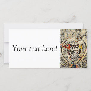 Carte Dessin de hibou