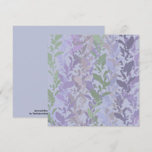 Carte Dessin de motif de vigne rampante feuillue avec pa