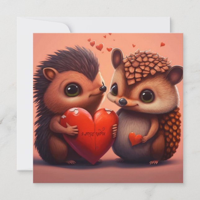 Carte Dessin de Saint Valentin (Devant)