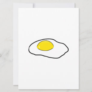 Carte Dessin d'Oeuf Frit Dessin Oeufs Pochés Côté soleil